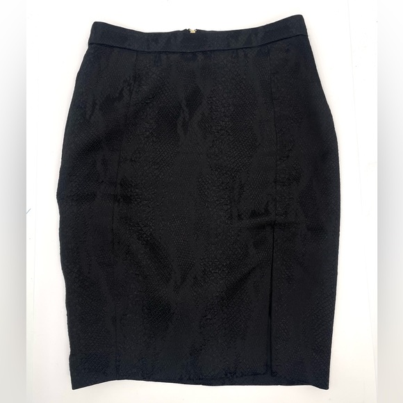 Altuzarra for Target Python Jacquard Print Pencil Skirt Front Slit Black Size 10 - Picture 2 of 6